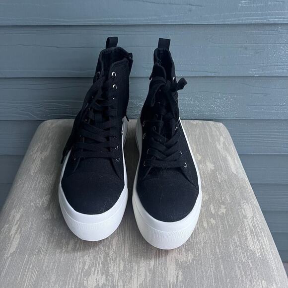 Coconuts by Matisse Hayden Black Platform Sneakers Size 7 - Picture 5 of 5